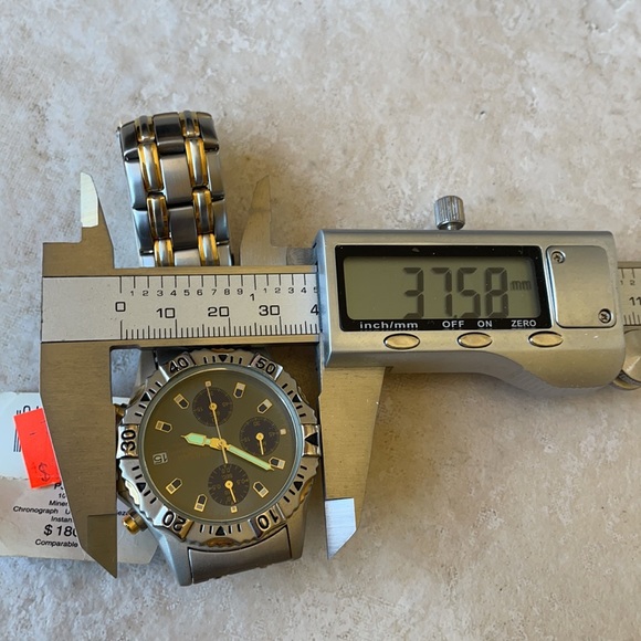 Pulsar Men chronograph watch WR100M TT w/date battery stainless steel - Picture 8 of 8